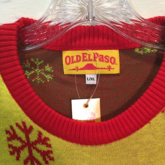 NWT Ugly Christmas Sweater Old El Paso themed Mens L/XL - Picture 2 of 6